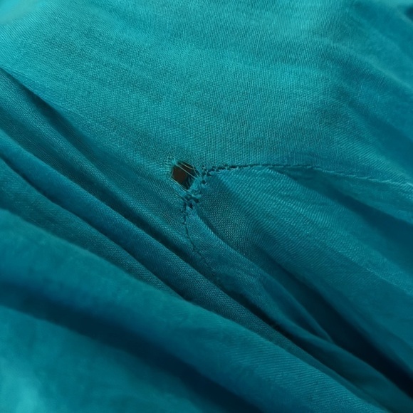 Sandy Starkman Boho Maxi Skirt Flared Beaded Belt Gypsy Godet Size Large - Picture 9 of 9